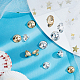 Beebeecraft 40 pièces 4 style laiton perle cap pendentif bails FIND-BBC0001-12-4