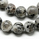 Natürliche Sesam Jaspis / Kiwi Jaspis Perlen Stränge G-Q462-52-8mm-2