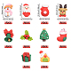 Sunnyclue 40 個 10 スタイル クリスマス テーマ 樹脂 カボション フラットバック チャーム 装飾 クリスマス サンタクロース カボション リース スライム チャーム エルク diy ジュエリー メイキング スクラップブッキング クラフト サプライ デコレーション CRES-SC0002-38-3