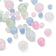 12 estilo de perlas de vidrio craquelado GLAA-YW0001-23-4