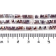 Brins de perles de verre de galvanoplastie de couleur dégradée GLAA-E042-05-B10-5