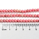 Brins de perles teintes en jaspe impérial synthétique G-D077-A01-03K-5