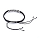 Unisex verstellbare Nylonfaden geflochtene Perlenarmbänder BJEW-JB05137-02-3