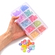 200 pièces 10 couleurs perles acryliques imitation gelée MACR-YW0001-97-5