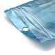 プラスチック包装yinyangジップロックバッグ  トップセルフシールパウチ  長方形  空色  11.9x8.9x0.24cm OPP-F001-03C-3