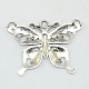 Tibetan Style Alloy Big Butterfly Pendants X-TIBEP-EA13540Y-LF-2