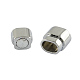 Rectangle Alloy Magnetic Clasps with Glue-in Ends for Jewelry Making PALLOY-S008-2