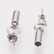Stainless Steel Cup Bail Pin Pendants STAS-P149-04P-2