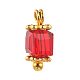 Transparent Glass Charms PALLOY-JF00459-M-2