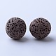Unwaxed Natural Lava Rock Beads G-F325-8mm-10-1