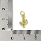 Подвески из настоящей 18-каратной позолоченной латуни с фианитами KK-M283-05A-G-3