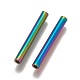 イオンプレーティング（ip）304ステンレス鋼チューブビーズ  虹色  25x3mm  穴：1.8mm STAS-L216-23B-M-2