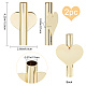 GORGECRAFT 2PCS Heart Wall Vase Tubes Metal Stick On Wall-Mounted Gold Wall Decor Dried Flowers Mini Heart Shaped Plant Holder for Bedroom Living Room Party Christmas Halloween FIND-GF0002-68-2