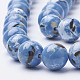 Turquoise synthétique et brins de perles de coquillage G-S212-6mm-06-2