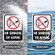 Globleland UV Protected & Waterproof Aluminum Warning Signs AJEW-GL0001-05A-12-5