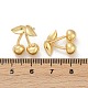 Kirsche Messing Ohrstecker&nbsp;EJEW-F895-19G-5