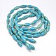 Rice Synthetic Turquoise Beads Strands G-N0140-12-10x25mm-2
