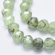 Natural Prehnite Beads Strands G-K246-34-3