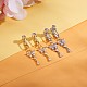 2Pcs Clear Cubic Zirconia Butterfly Dangle Clip on Belly Rings JE1020A-5