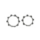 Stainless Steel Skull Link Chain Bracelet for Men WG46316-02-1