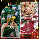 14 x Weinglas-Anhänger aus Emaille mit Weihnachtsthema AJEW-SC0002-05-5
