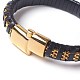 Bracelets de cordon en cuir BJEW-F368-08-4