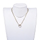 Brass Paperclip Chains Necklaces NJEW-JN02758-4