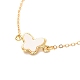 Bracelet à maillons papillon pour cadeau femme fille BJEW-JB06733-02-4