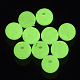 蓄光アクリルビーズ  暗闇で光る  ラウンド  芝生の緑  8mm  穴：1.8mm  約1850個/500g MACR-N008-25E-3