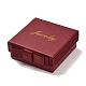 Cajas de joyería de cartón de joyería cuadrada y de palabra CBOX-C015-01B-01-1