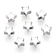 Rhodium Plated 925 Sterling Silver Beads STER-T004-76P-3