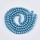 Spruzzare dipinte di perle di vetro perline fili X-HY-T001-001B-2