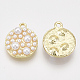 Colgantes de perlas de imitación de plástico abs PALLOY-T071-007-2