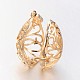 Eco-Friendly Rack Plating Brass Hollow Drop with Flower Cage Pendants KK-M176-13G-NR-2
