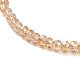 Placchi perle di vetro cavigliere AJEW-AN00279-05-3