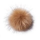 Pom pom moelleux couture boutons-pression accessoires SNAP-TA0001-01B-1