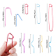 GORGECRAFT 9PCS Cable Stitch Holders Aluminum Cable Needles Sweater Knitting Tools Weaving Needle Holder Bent Tapestry Needles for Knitting Crochet Projects DIY-GF0002-44-2