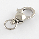 Polished 316 Surgical Stainless Steel Lobster Claw Swivel Clasps STAS-R072-30-1
