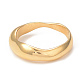 Placcatura ionica (ip) 304 anello da dito ondulato in acciaio inossidabile per donna RJEW-I096-29G-2