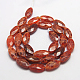 Natural Fire Crackle Agate Beads Strands G-G250-8x14mm-01-2