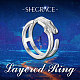 Shegrace 925 anillo de dedo de plata esterlina JR651A-4