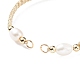 Bracelet de perles tressées en polyester semi-fini AJEW-JB01128-4