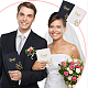 Quaderno degli ospiti per matrimonio in similpelle con lamina dorata AJEW-WH0348-157-5