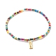 Bracelets de cheville en perles de rocaille en verre AJEW-AN00469-4