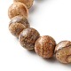 Bracciali elasticizzati con perline rotonde in pietra mista naturale BJEW-JB06637-7