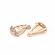 Rack Plating Brass Micro Pave Clear Cubic Zirconia Charms KK-T060-58-RS-3