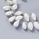 Натуральные белые бусины из ракушек BSHE-G019-05-3