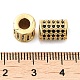 Rack Plating Brass Cubic Zirconia Beads KK-K349-07G-01-3