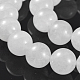 Natürliche weiße Jade Perlenstränge G-J276-50-12m-1