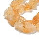 Hilos de perlas de citrina naturales crudos ásperos G-K202-17B-6